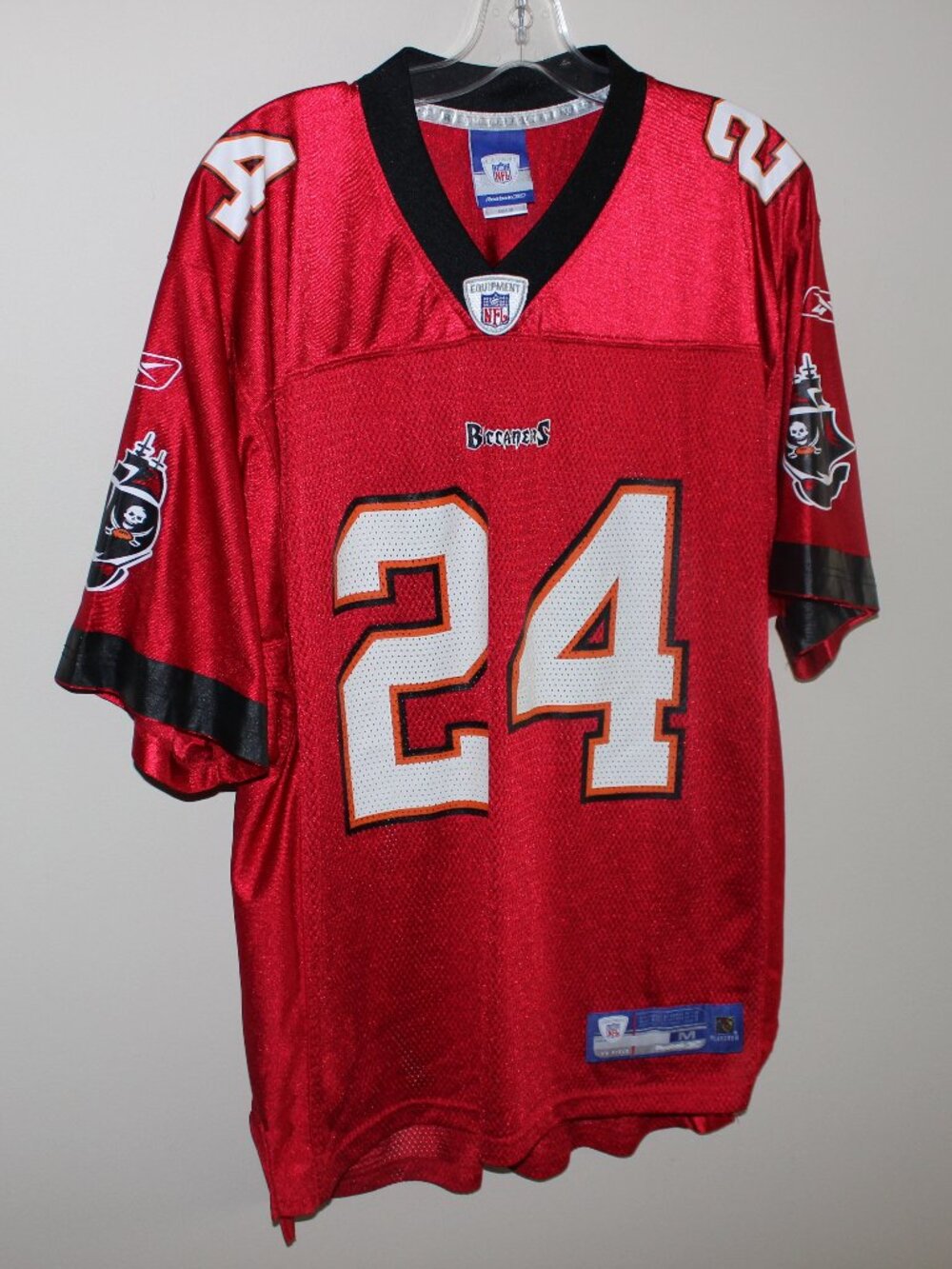 mint❤️2005-06 Tampa Bay Buccaneers Cadillac WILLIAMS #24 Reebok On Field Jersey